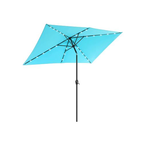 Lighted Rectangular Outdoor Umbrella