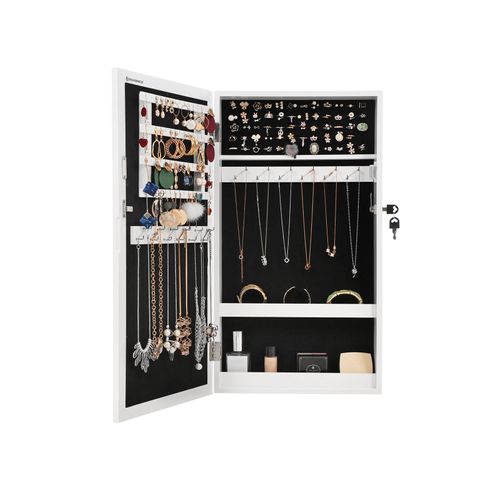 Wall Mounted Jewelry Armoire On, Wall Jewelry Armoire