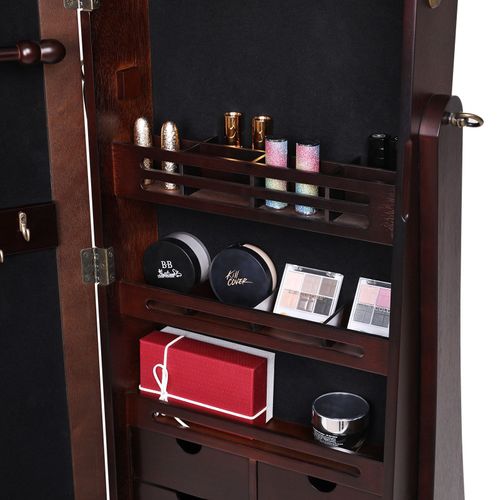 Full Mirror Jewelry Armoire, Jewelry Armoire With Lock And Key