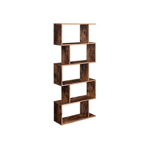 Freestanding Wooden Bookcase On, Rustic Log Furniture Shelves