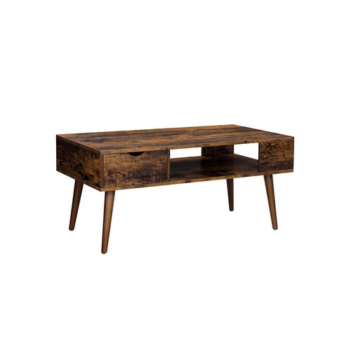 39.4 x 19.7 x 17.7 Inches VASAGLE Coffee Table Long Legs for Living Room Cocktail Table with Drawer and Open Storage Compartment Rustic Brown ULCT028X01 39.4 x 19.7 x 17.7 Inches VASAGLE Coffee Table Long Legs for Living Room Cocktail Table with Drawer and Open Storage Compartment Rustic Brown ULCT028X01