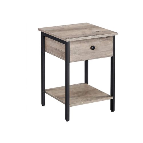 Nightstand Greige and Black