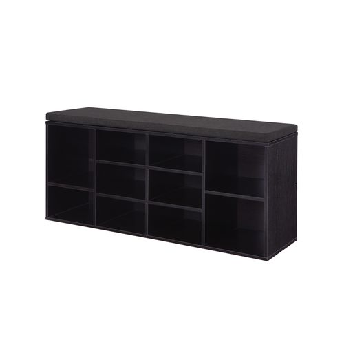 Shoe Storage Bench With Cushion Home, Vasagle Cubbie Shoe Cabinet Storage Bench With Cushion