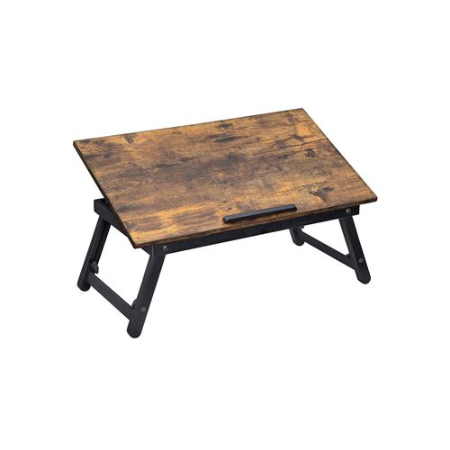 Brown Laptop Table with Adjustable Top