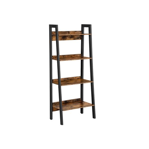 4 Tier Ladder Bookshelf For Home, Ladder Bookcase Instructions