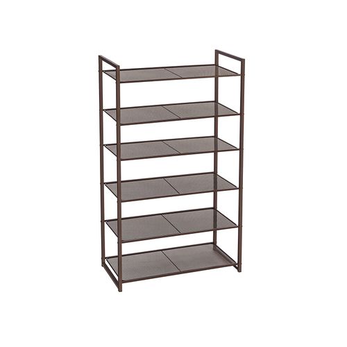 6-tier Metal Shoe Storage Rack | Home Furniture | SONGMICS