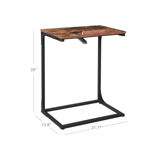 vasagle end table laptop table side table with tilting top