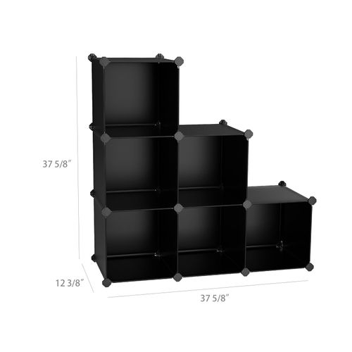 3 Layer 6-Cube DIY Storage Rack Modular Organizer Cabinet Home Shelving Holder 