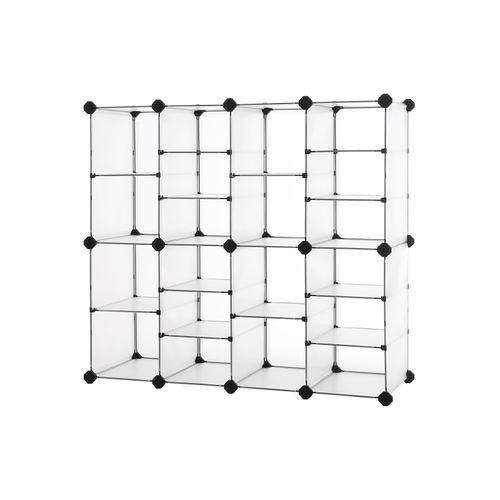 White Plastic Cube Storage Shoe Organizer Home Storage & Organization