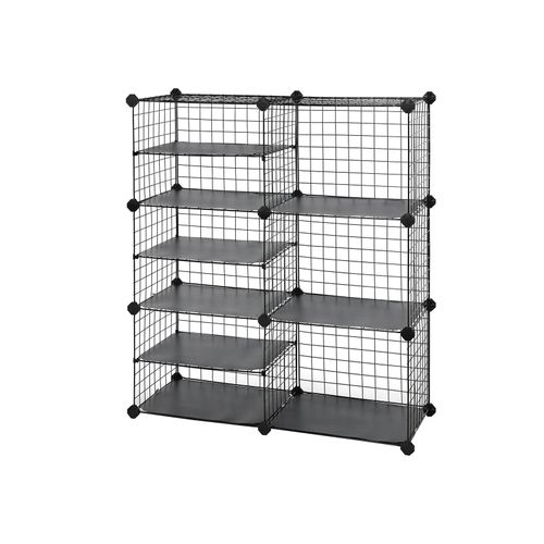 Metal Cube Storage Unit, Black Metal Cube Shelving