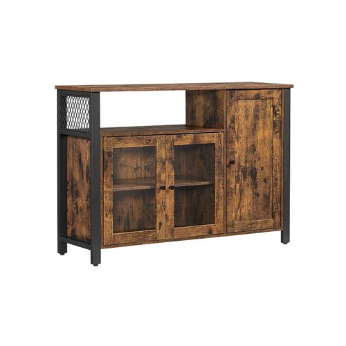 industrial style buffet table