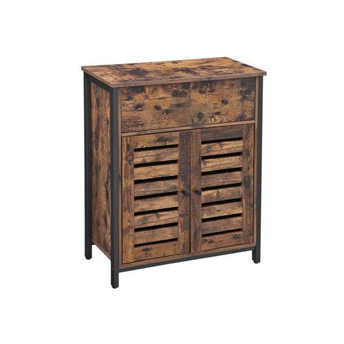 Industrial Brown Storage Cabinet with 1 Drawer