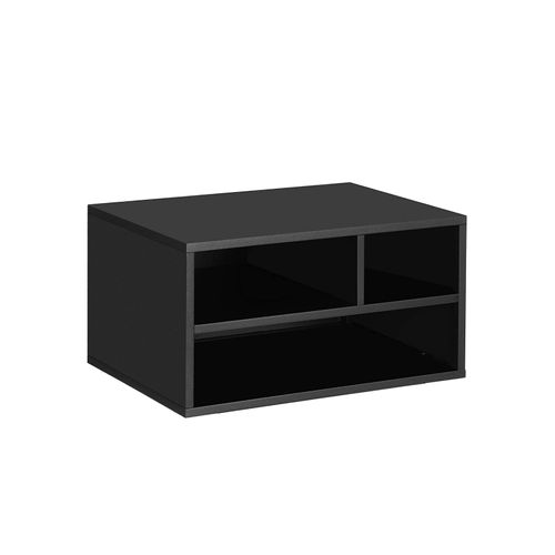 Black Steel Desktop Printer Stand for Office
