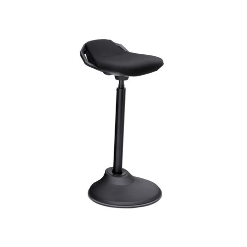 Black Adjustable Standing Desk Swivel Stool