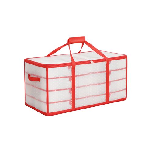 Red Large Storage Box for Christmas Baubles
