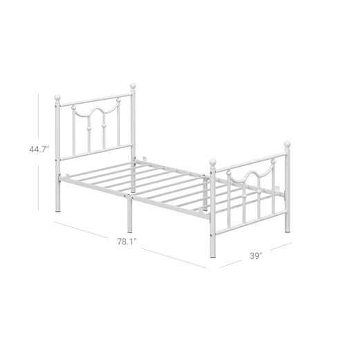 small double bed frame metal