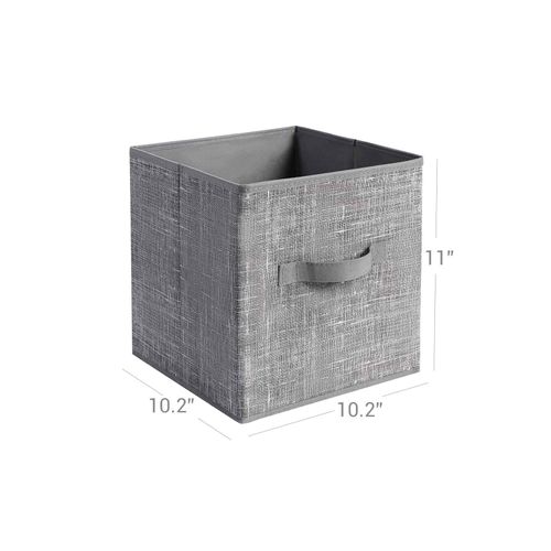 Milliard Foldable Cube Storage Bins Ideal for Home Set of 6 Organiser Baskets/Boxes with Handles 26.7 x 26.7 x 28 cm Office & Nursery Organisation 