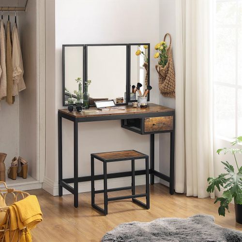 industrial dressing table stool