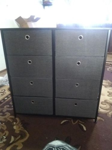 Free Standing Drawer Dresser On, 8 Drawer Dresser Dark Gray Stained