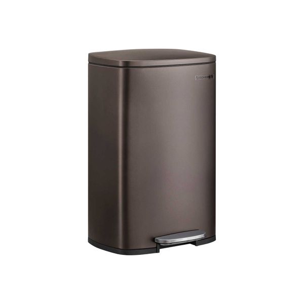 Kitchen Trash Can Kitchen Organization SONGMICS   Brown Kitchen Trash Can ULTB50BR 1 