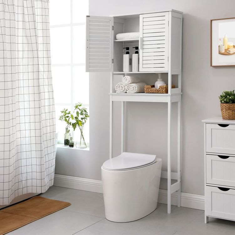 SONGMICS Over-The-Toilet Storage, Bathroom Cabinet with Adjustable ...