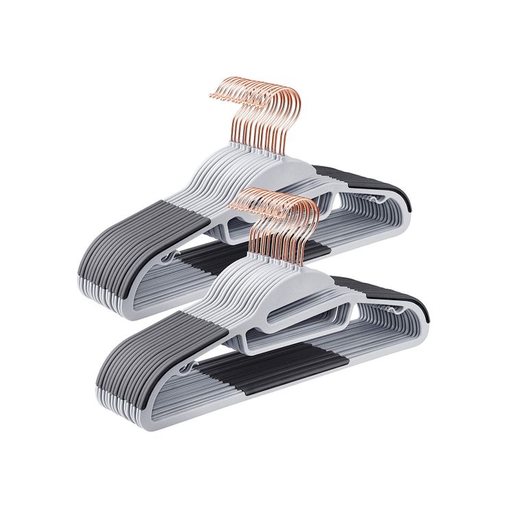 Gray 30Pack Plastic Coat Hangers for Sale Home Storage