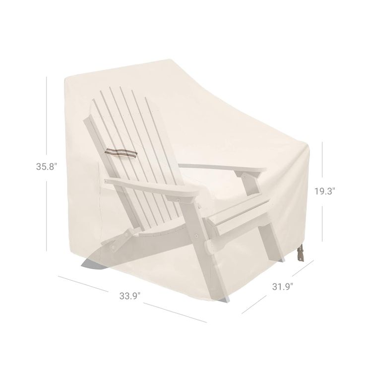 SONGMICS Patio Adirondack Chair Covers, Set of 2, Heavy Duty Patio