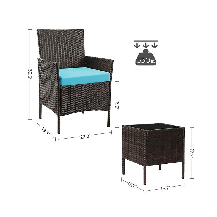 Small Patio Furniture Set SONGMICS