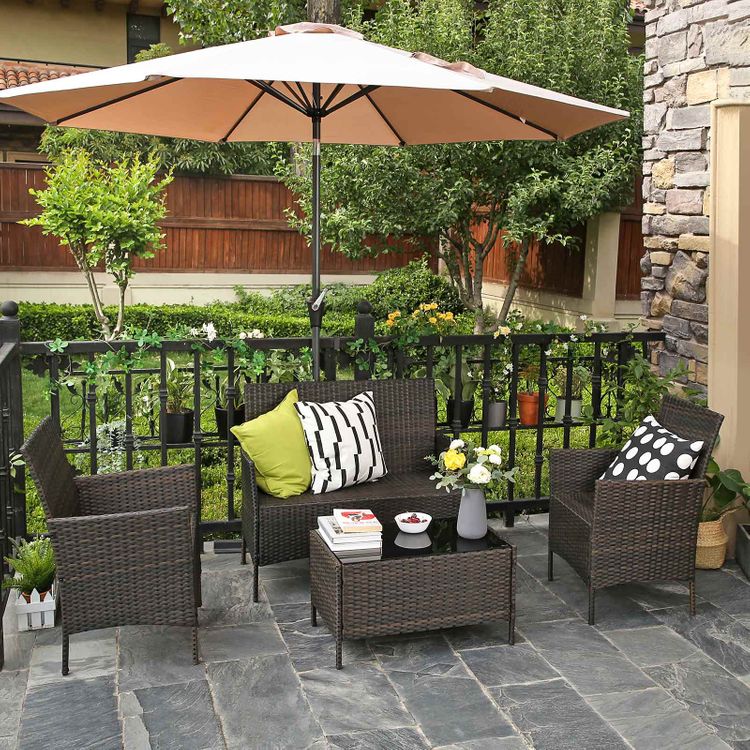 Polyrattan Garden Furniture Set