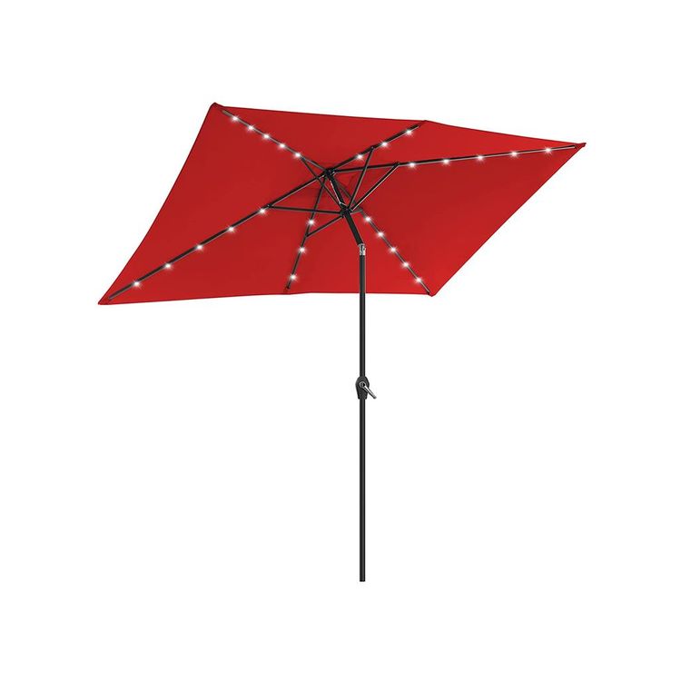 LED Outdoor Umbrella Rectangular SONGMICS