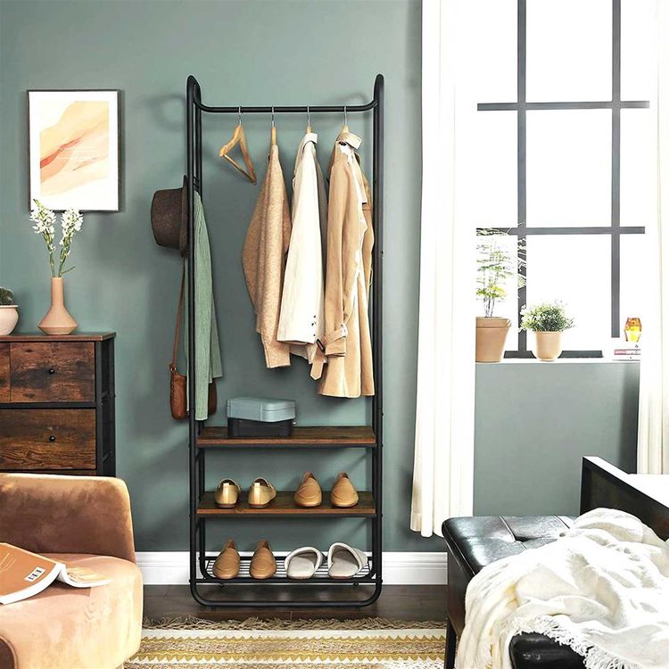 Rustic Brown Hall Tree