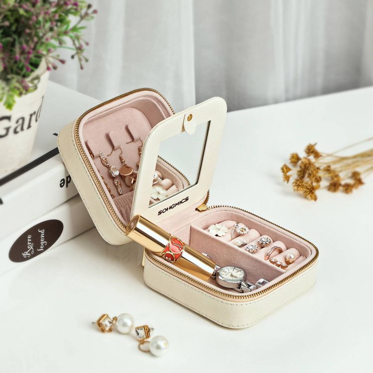 Small Portable Jewelry Box - Jewelry Box | SONGMICS