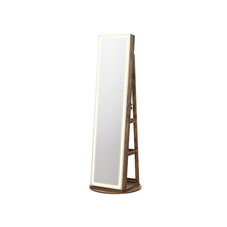 LED Mirror Jewelry Cabinet