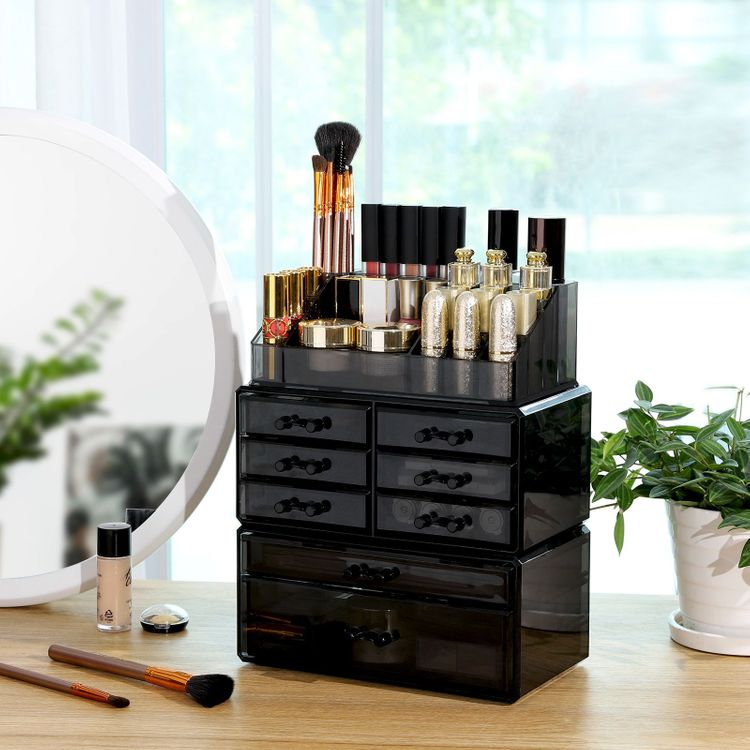 Black Makeup Organizer - Makeup Organizer | SONGMICS