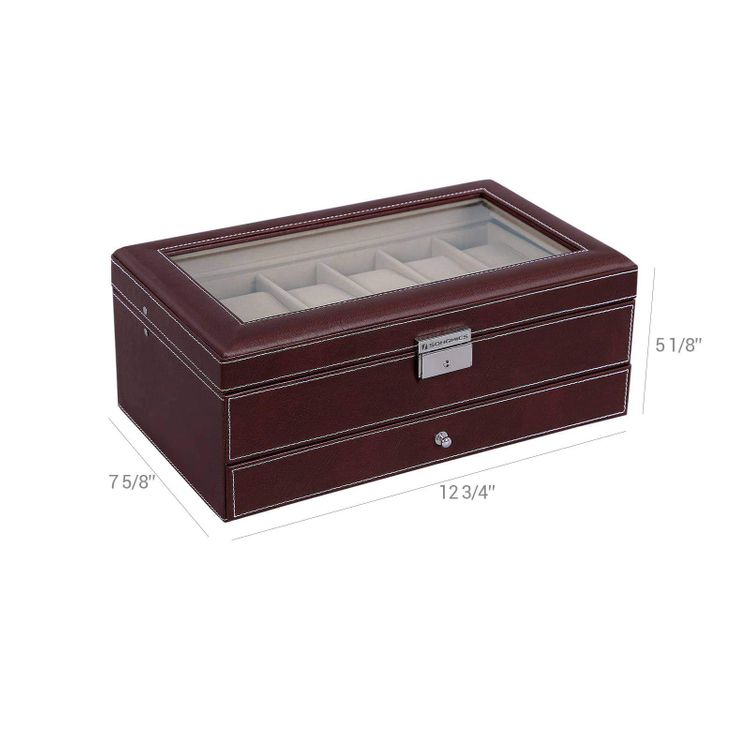 Watch Box with Lock for Sale Watch Storage & Organizer SONGMICS