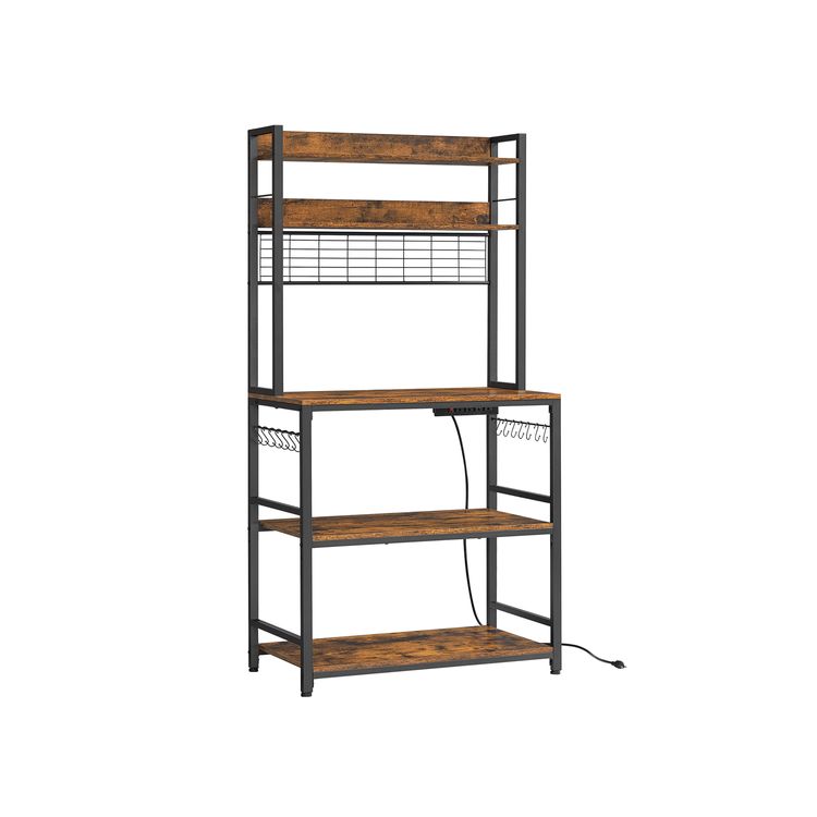 Bakers Rack with Power Outlet