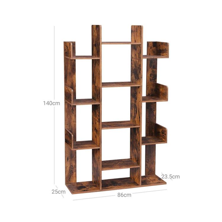 Treeshaped Wooden Bookcase on Sale Home Office VASAGLE by SONGMICS