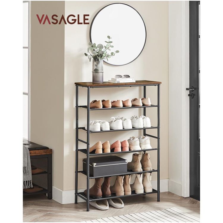 6 Tier Narrow Shoe Rack | VASAGLE