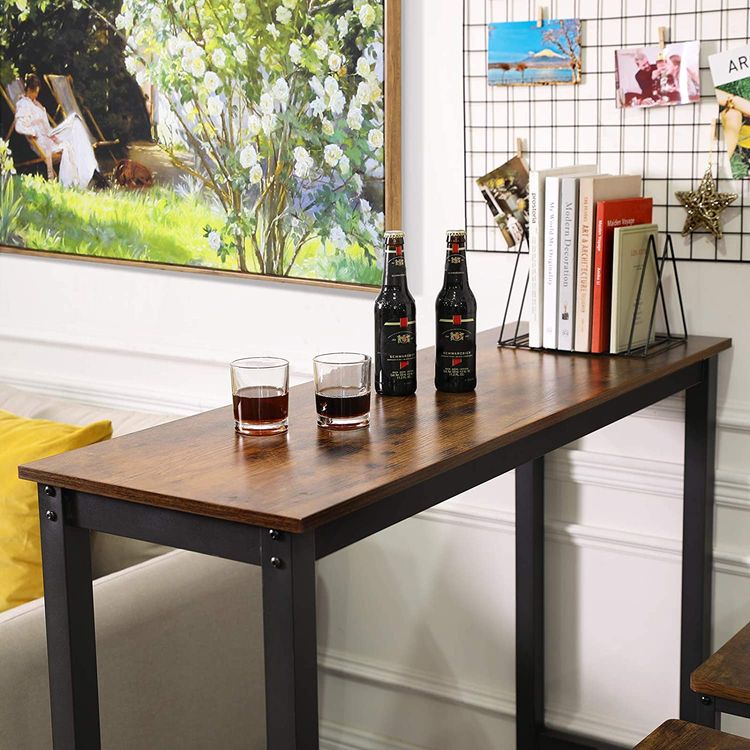 Rectangular Bar Table Narrow Bar Table VASAGLE by SONGMICS