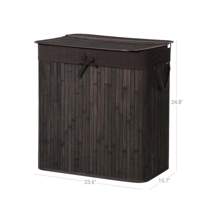 TwoSection Laundry Sorter Laundry Basket SONGMICS