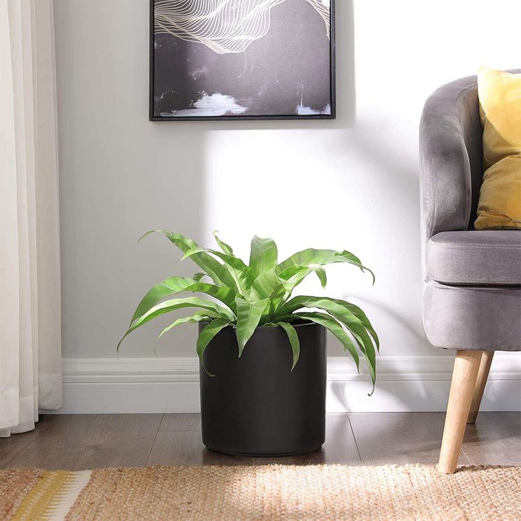 SONGMICS Ceramic Plant Pot Indoor, 10Inch Large Planter for Plants