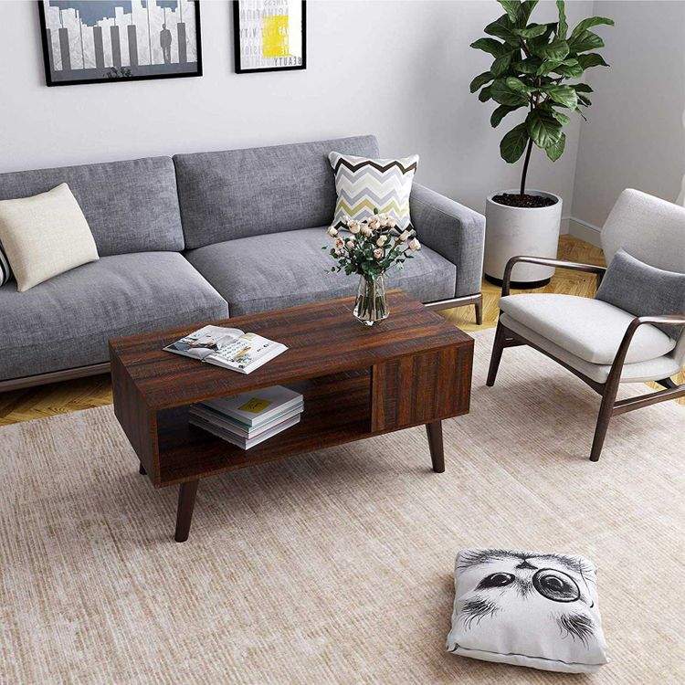 Storage Shelf Coffee Table Coffee Table VASAGLE by SONGMICS