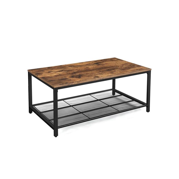 Industrial Coffee Table with Storage Shelf for Sale Home Furniture