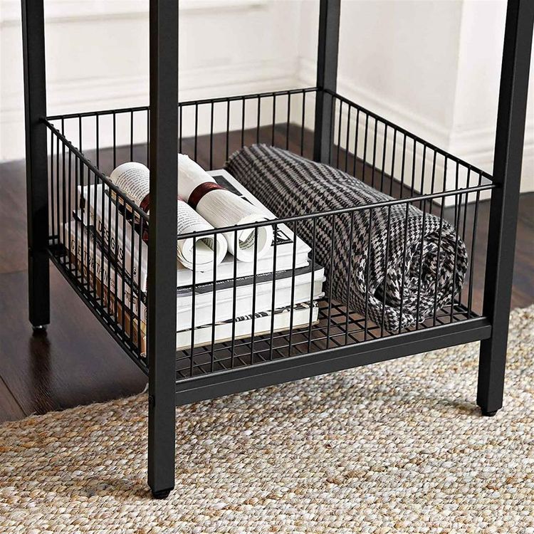 Wire Basket Side Table