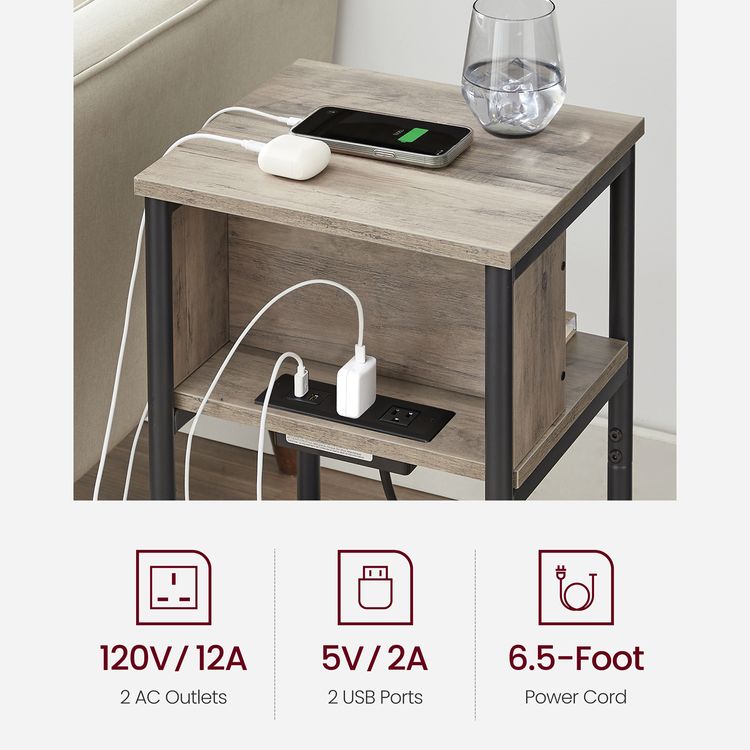 Plugin Series Side Table VASAGLE