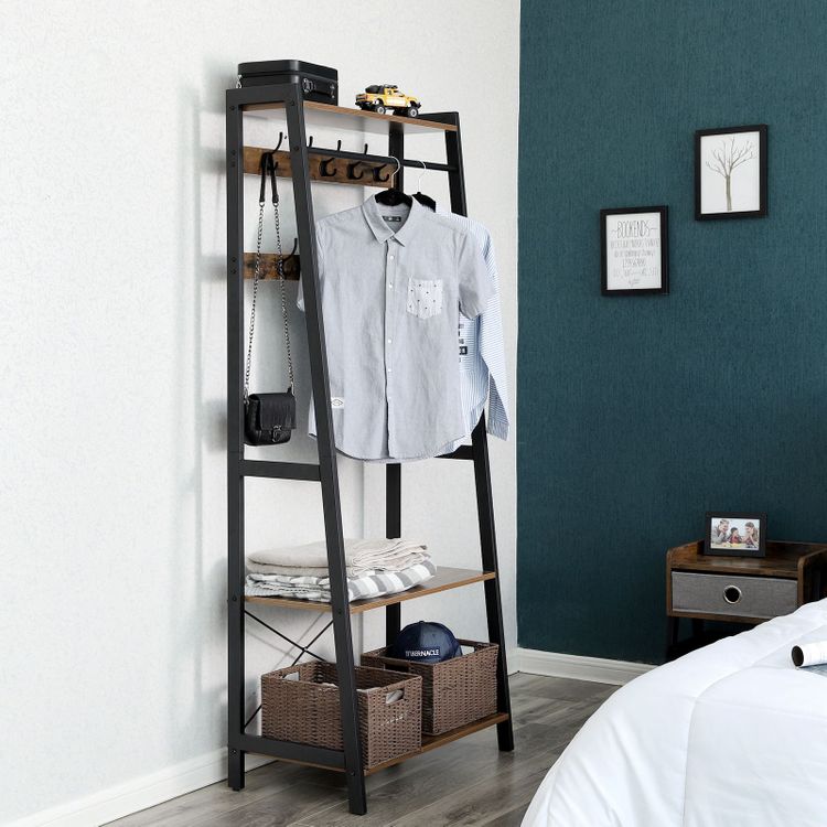 Coat Rack with Shoe Bench Home Furniture VASAGLE by SOMGMICS