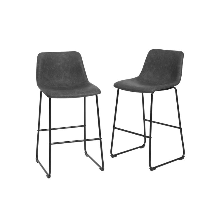 Retro Black Bar Stools
