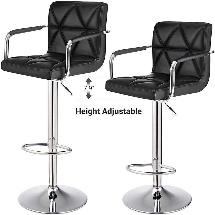 Swivel Bar Stool Black SONGMICS