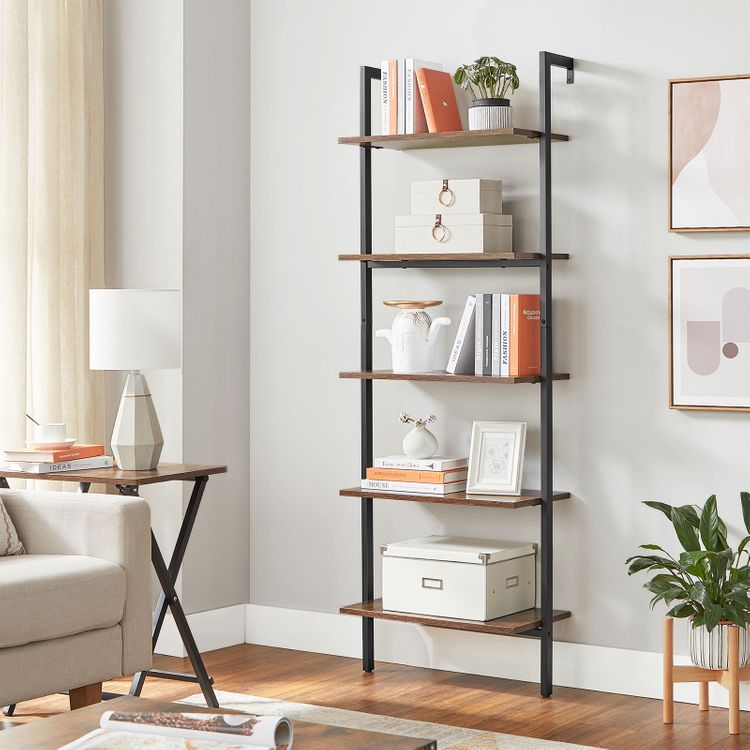 Industrial WallMounted Ladder Shelf for Sale Home Furniture