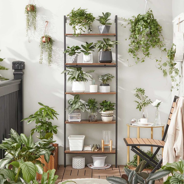 Industrial WallMounted Ladder Shelf for Sale Home Furniture